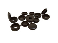 Hinged Screw Cover Caps 6g-8g Brown